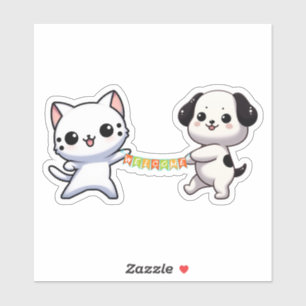 Sticker Paws & Pals : Un Accueil Gai