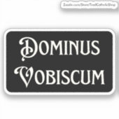 Sticker Pax Tecum mignon Latin Catholique Paix Soyez Avec  (Recto)