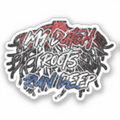 Sticker Pays-Bas Dutch Roots Heritage Pride (Recto)