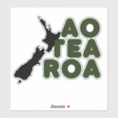 STICKER PAYS D'AOTEAROA NOUVELLE-ZÉLANDE MAORI (Feuille)