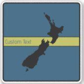 STICKER PAYS DE LA NOUVELLE-ZÉLANDE AOTÉAROA BLACK BLEU JA (Devant)