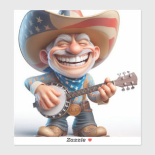 Sticker Pays sur Banjo par Natasha Us