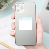 Sticker Paysage De Forêt D'Hiver Neige Avec Des Épinettes (Téléphone)