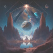 Sticker Paysage d'Imaginaire cosmique (Devant)