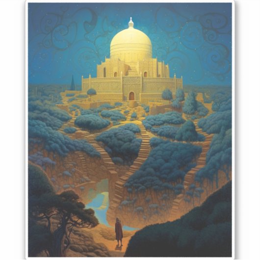 Sticker Paysage du Palais Surreal (Devant)