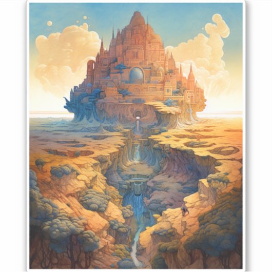 Sticker Paysage du Palais Surreal (Devant)