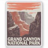 Sticker Paysage du parc national du Grand Canyon (Devant)