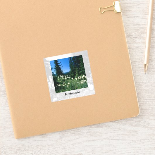 Sticker Paysage du prêtre Personnalisé (Carnet)