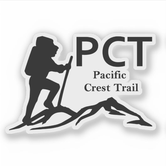 Sticker PCT - Pacific Crest Trail (Devant)