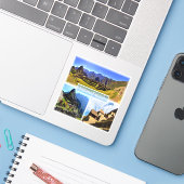 Sticker PE Machu Picchu - (Ordinateur portable avec iPhone)