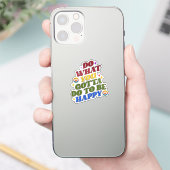 Sticker Peace Hippie Happy Encouragement Positivity  (Téléphone)