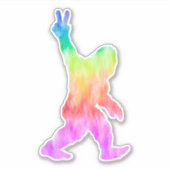 Sticker Peace Love Bigfoot (Devant)