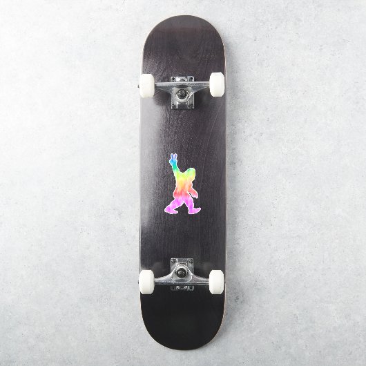 Sticker Peace Love Bigfoot (Skateboard)