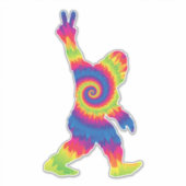 Sticker Peace Love Bigfoot - Amateurs de Bigfoot (Devant)