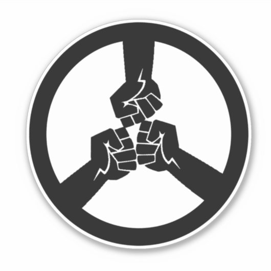 Sticker Peace Over War (Devant)