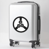 Sticker Peace Over War (Sur valise)