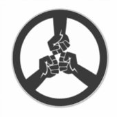Sticker Peace Over War (Devant)