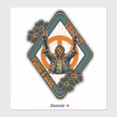 Sticker Peace Punk Retro Urban Street Art (Feuille)