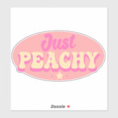 Sticker Peacht mignon rose et pêche (Feuille)