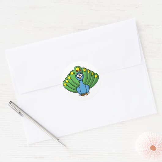 Sticker Peacock (Enveloppe)