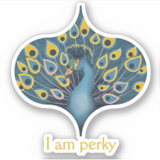 Sticker Peacock Chic personnalisé