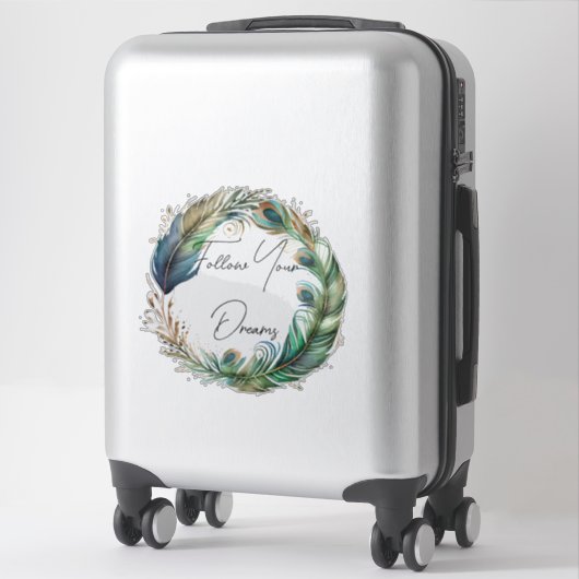 Sticker Peacock Feathers Dream (Sur valise)