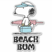 Sticker PEANUTS | Beach Bum Snoopy (Devant)
