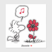 Sticker PEANUTS | Fleur bois (Feuille)