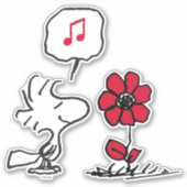 Sticker PEANUTS | Fleur bois (Devant)