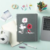 Sticker PEANUTS | Fleur bois (Couverture iPad)