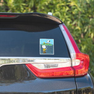 Sticker Peanuts Jour Ensoleillé Jour Pluvieux Moitié & M