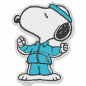 Sticker Peanuts Snoopy Workout Actif (Devant)