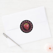 Sticker Pearl fraise vin rouge noir (Enveloppe)
