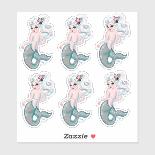 Sticker Pearla Mermaids (Feuille)
