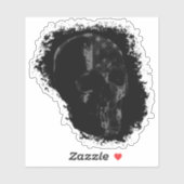 Sticker PEAU DE PATRIOT gris noir (Feuille)