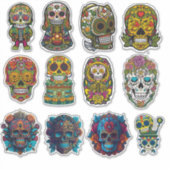 Sticker Peau de sucre Art 12 pièce Pack traditionnel (Devant)