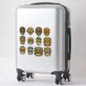Sticker Peau de sucre Art 12 pièces Muertos Pack (Sur valise)