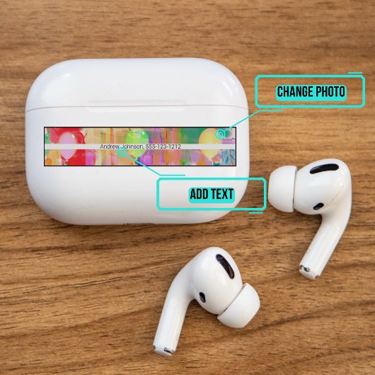 Sticker Peau décorative Coque Airpods Pro - Ballons