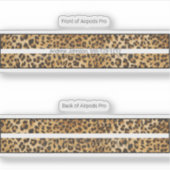 Sticker Peau décorative Coque Airpods Pro - Leopard (Devant)