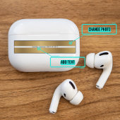 Sticker Peau décorative Coque Airpods Pro - Or