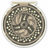 Sticker Pêche à la mouche 6" Art pêcheur pêcheur pêcheur (Devant)