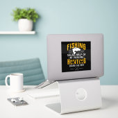STICKER PÊCHE ET CHASSE (Ordinateur portable sur le bureau)