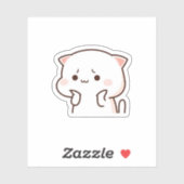 Sticker Pêche Et Chat Goma Mochi (Feuille)