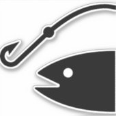 Sticker Pêche pour la grande (Devant)