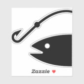 Sticker Pêche pour la grande (Feuille)