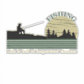 Sticker Pêche vintage amusante (Devant)