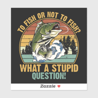 STICKER PÊCHER OU NE PAS PÊCHER