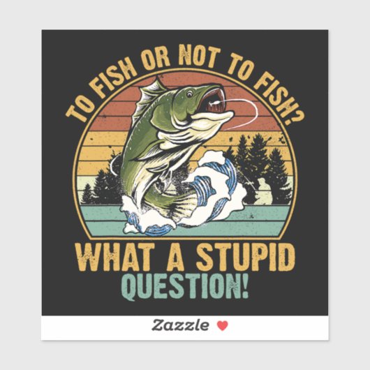 STICKER PÊCHER OU NE PAS PÊCHER (Feuille)