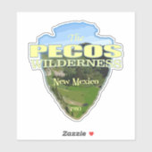 Sticker Pecos WA (pointe de flèche) (Feuille)