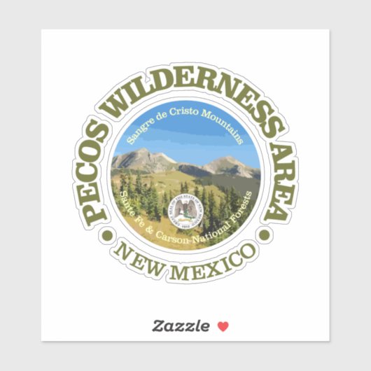 Sticker Pecos Wilderness (Feuille)